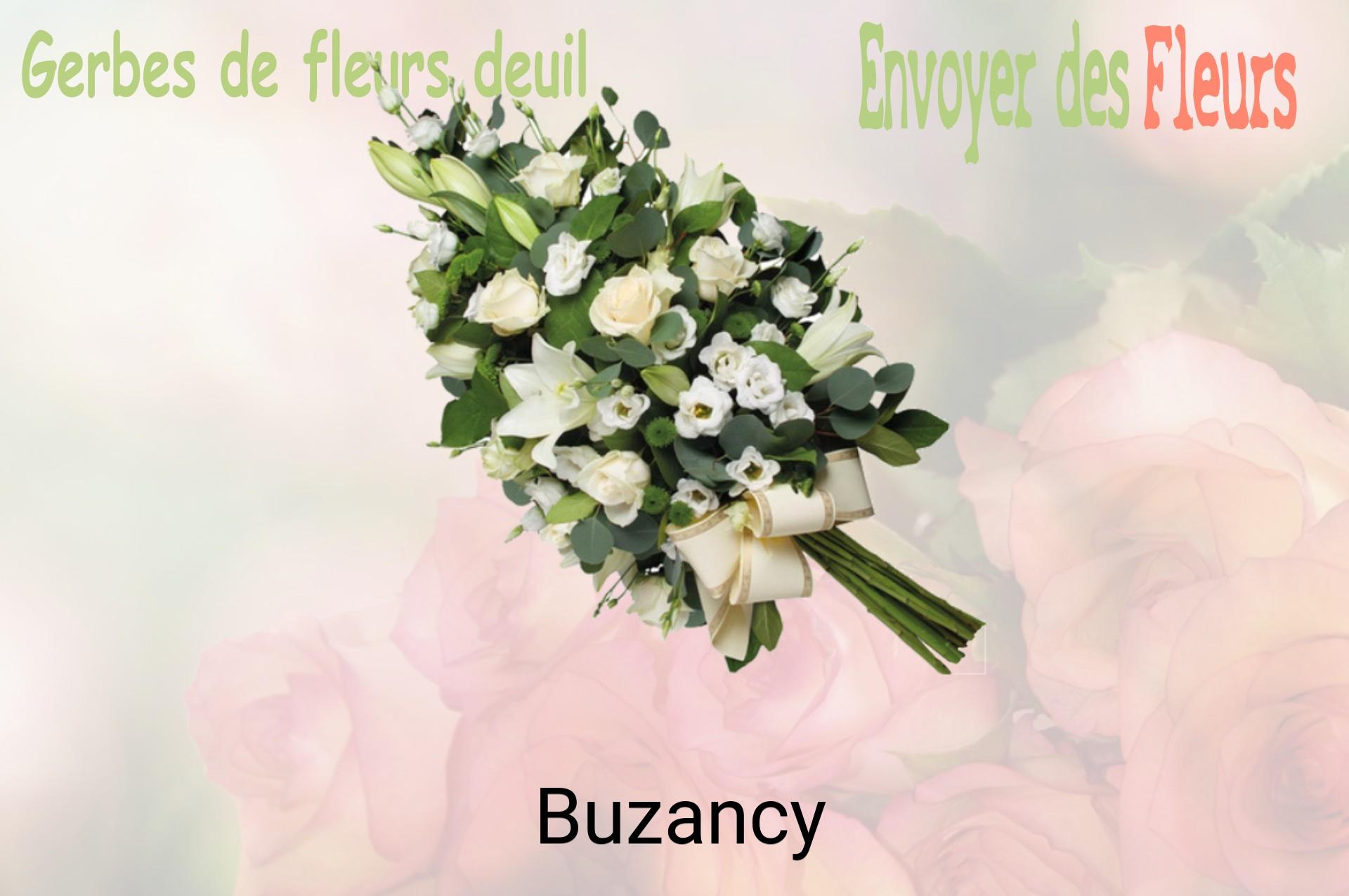 Gerbe de fleurs de deuil livrée à Buzancy